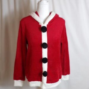 Santa Hoodie! ~ Ugly X-mas Sweater / Santa Claus Christmas Top / Size Med NWOT
